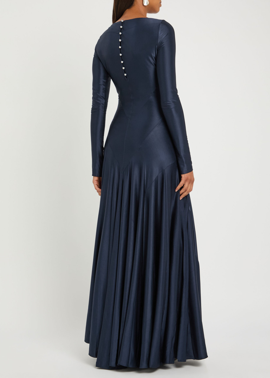 Rabanne Satin-jersey Maxi Dress - 3