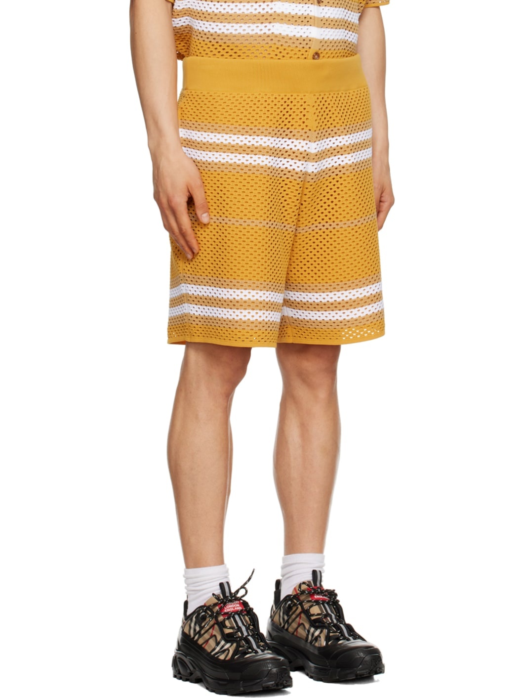 Yellow Striped Shorts - 2