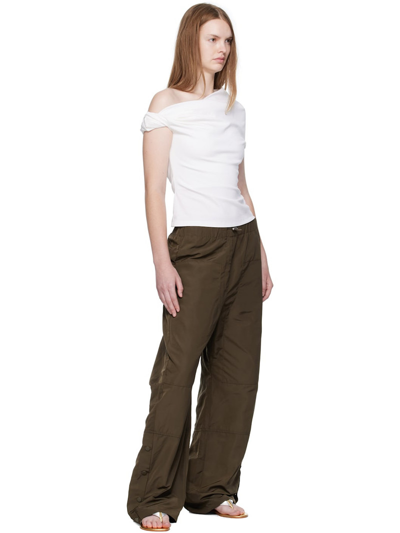Paris Georgia Khaki Elemental Parachute Trousers outlook