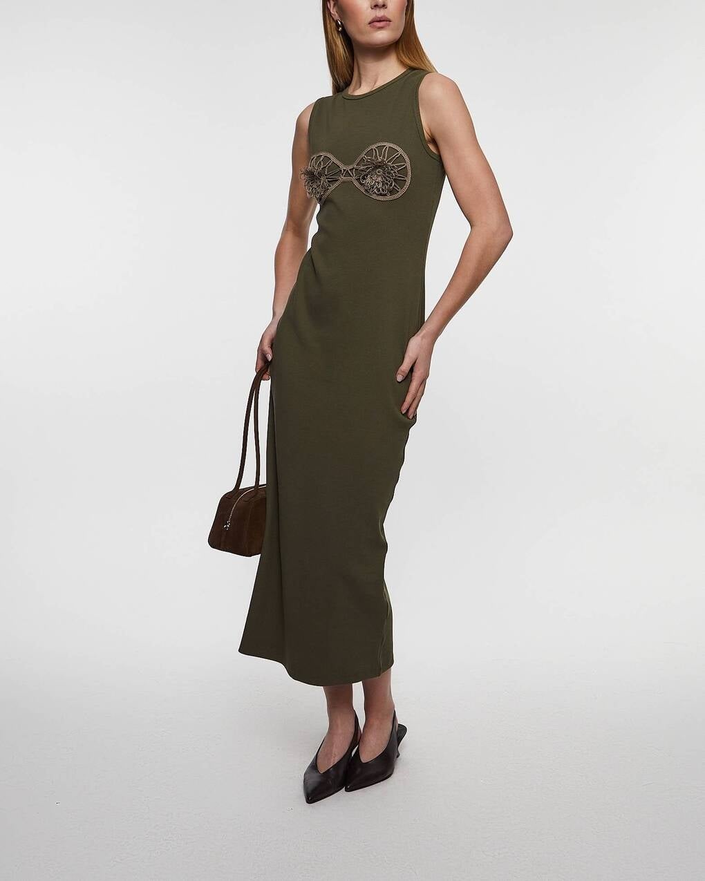 Dress Crochet Bra Cotton Tank Green - 3