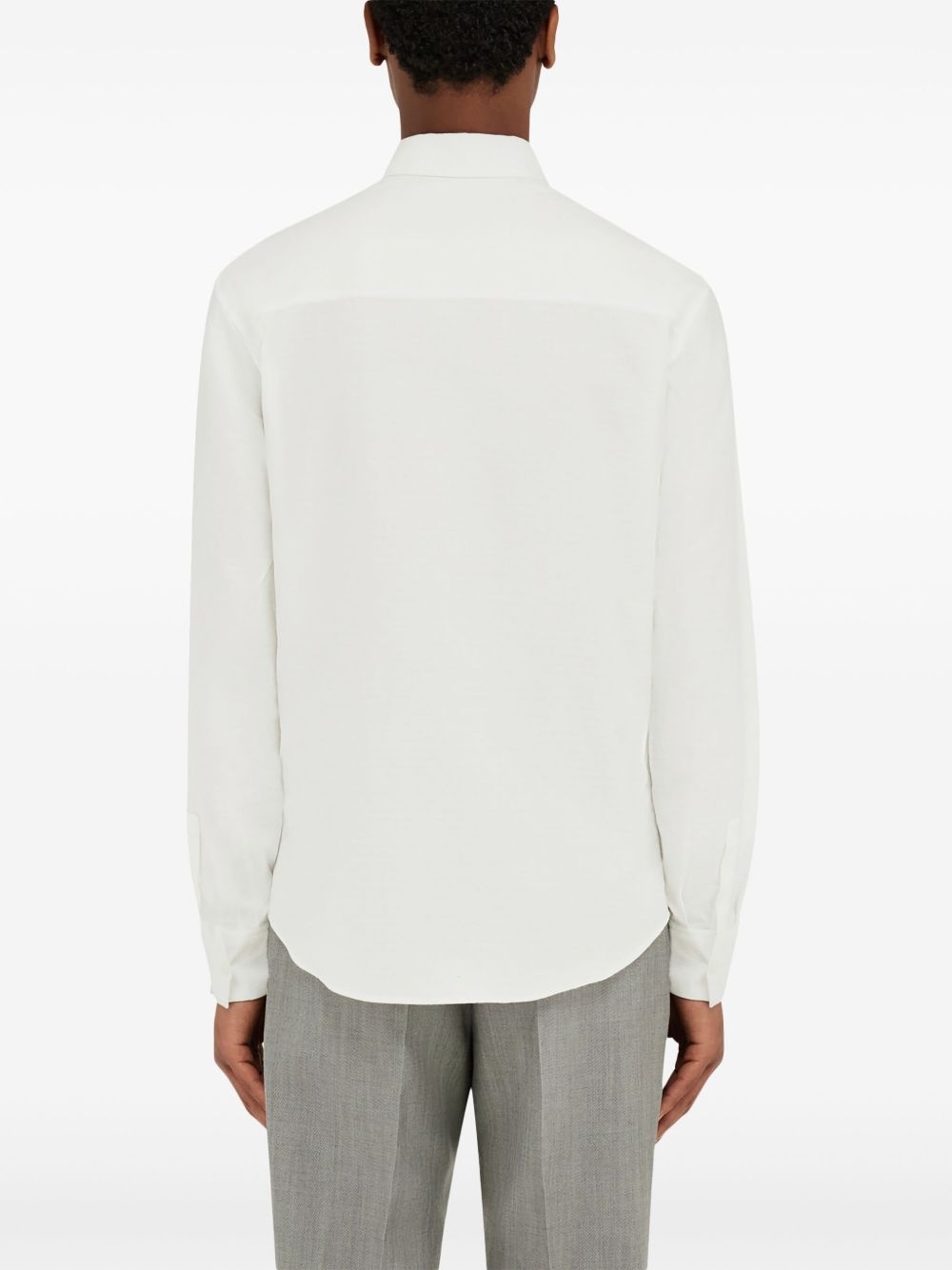 long sleeved cotton shirt - 4