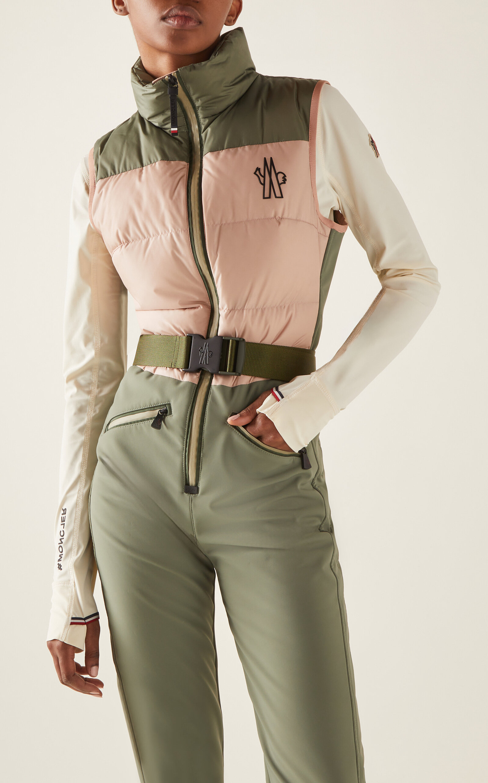 Technical Stretch-Nylon Ski Suit green - 2
