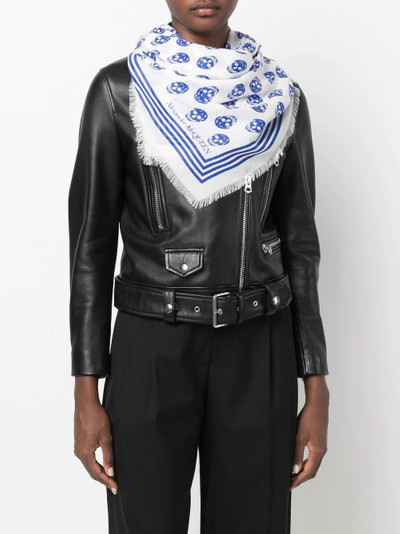 Alexander McQueen skull-print scarf outlook