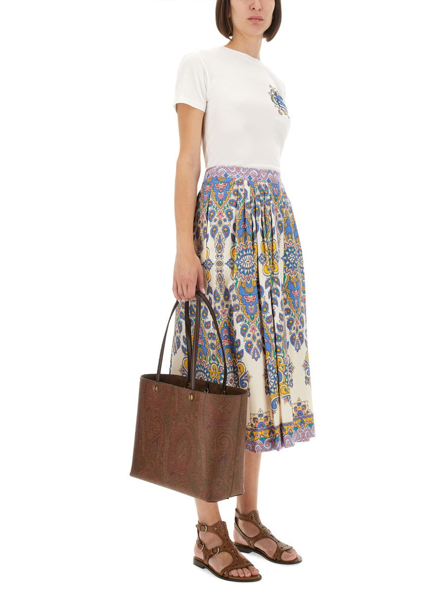 Etro Women Paisley Print Midi Skirt - 2