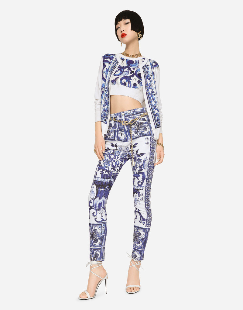 Majolica-print Grace jeans 5