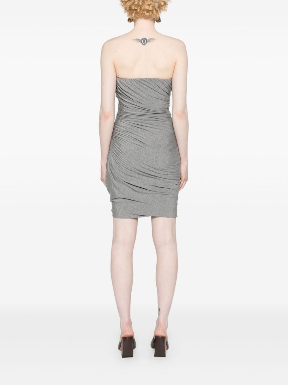 ruched jersey minidress - 4