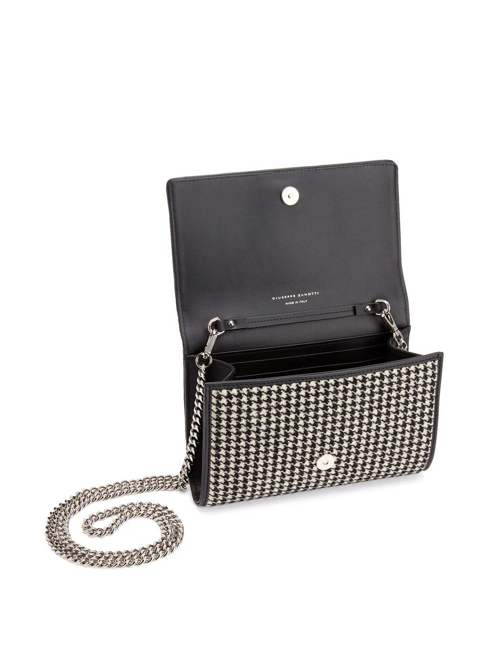 Cleopatra houndstooth-pattern clutch bag - 4