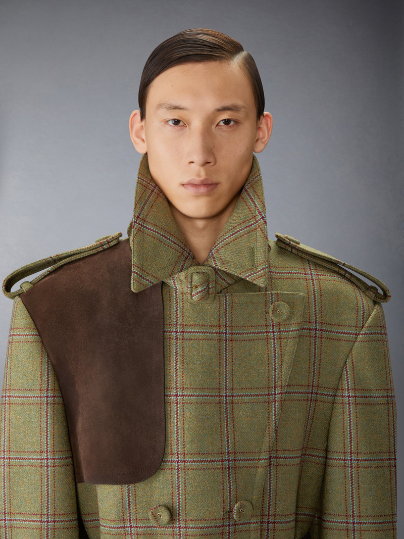 HUNTING TWEED OVERSIZED TRENCH 7