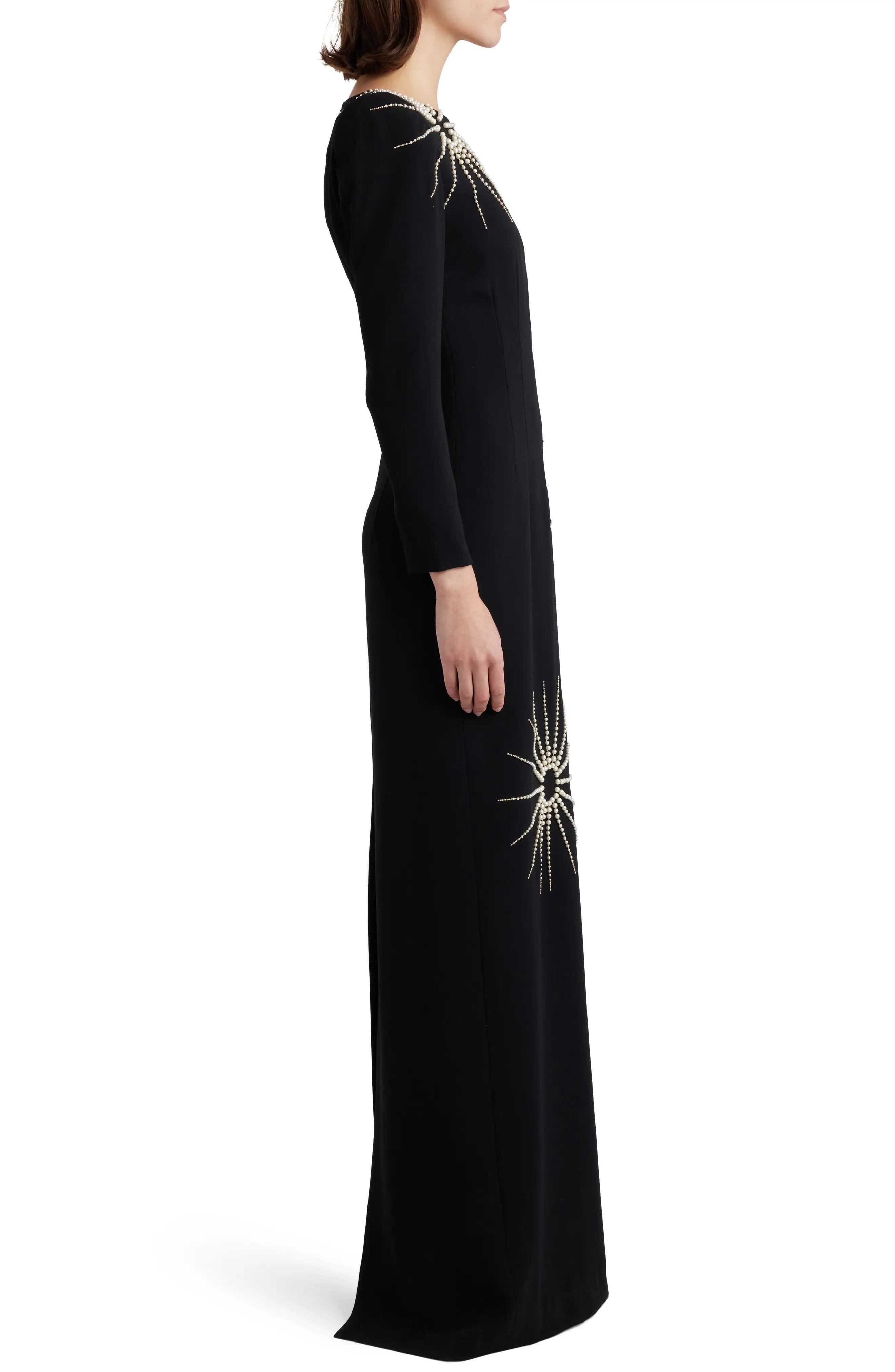 Dalista Burst Embellished Long Sleeve Gown - 3