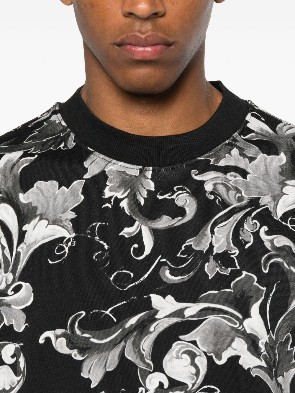 baroque-print sweatshirt - 5