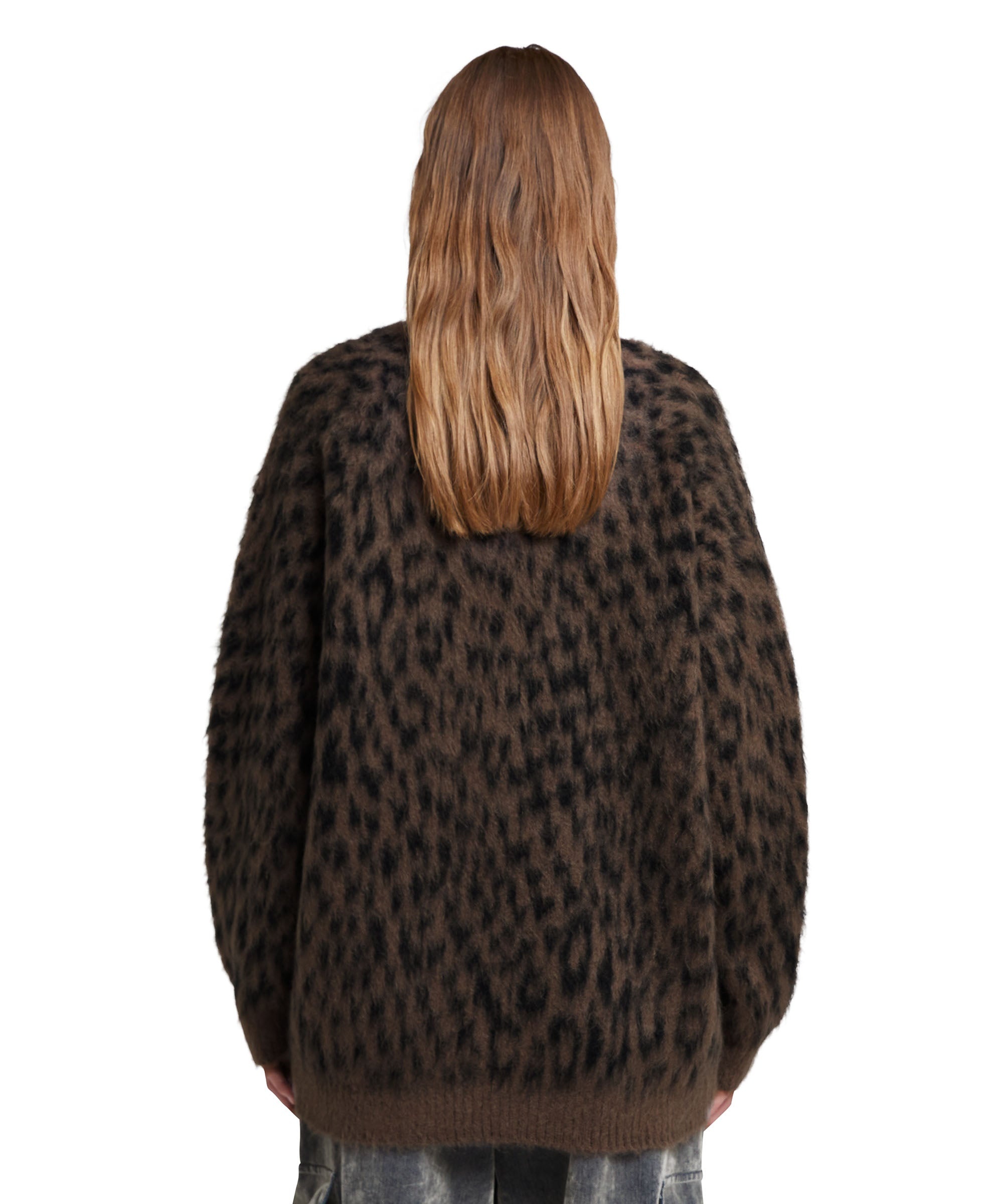 V-neck cardigan with "Wild Illusion" print - 3