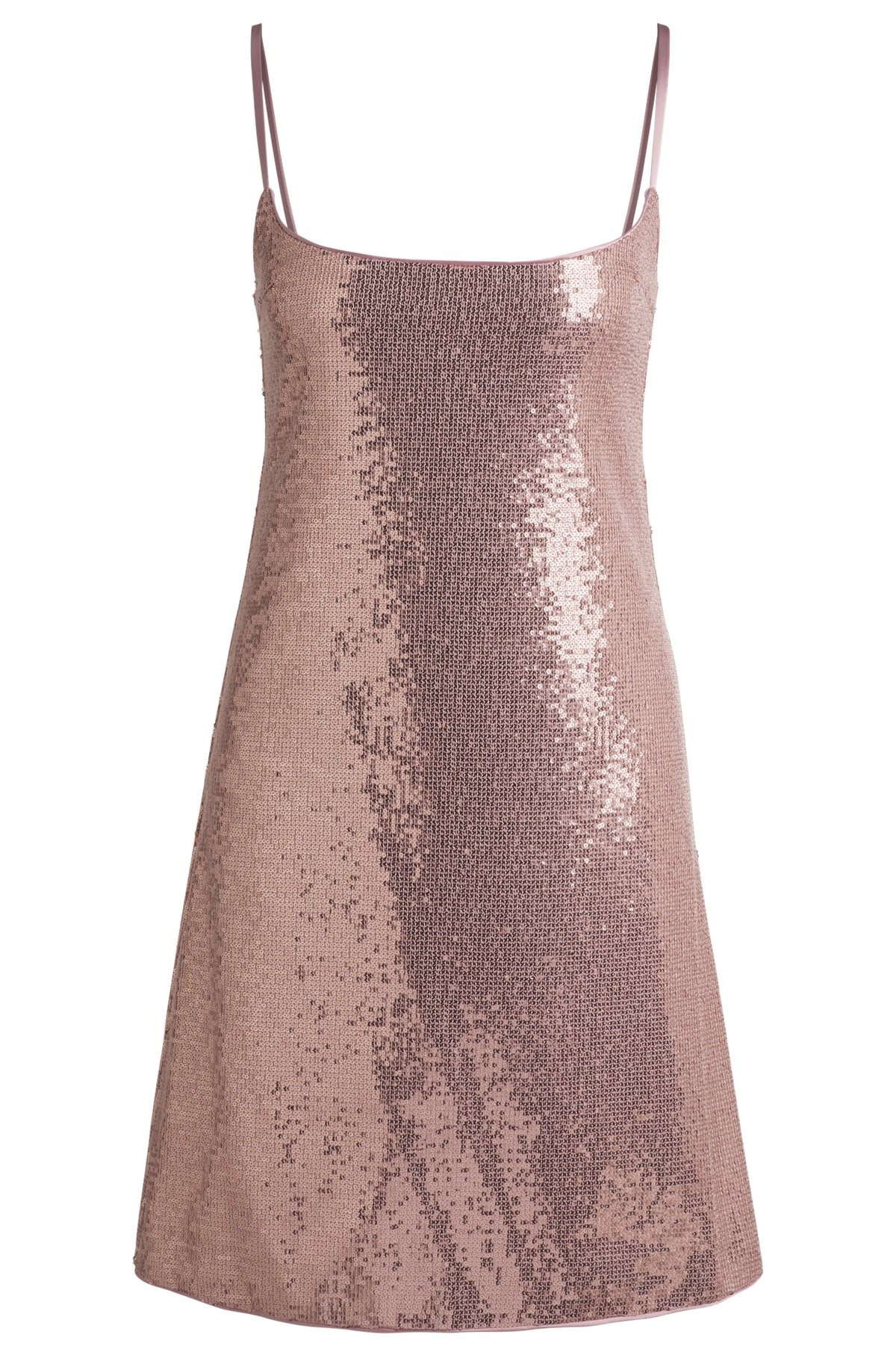 STRAPPY DRESS WITH ALL-OVER SEQUIN EMBELLISHMENTS - 1