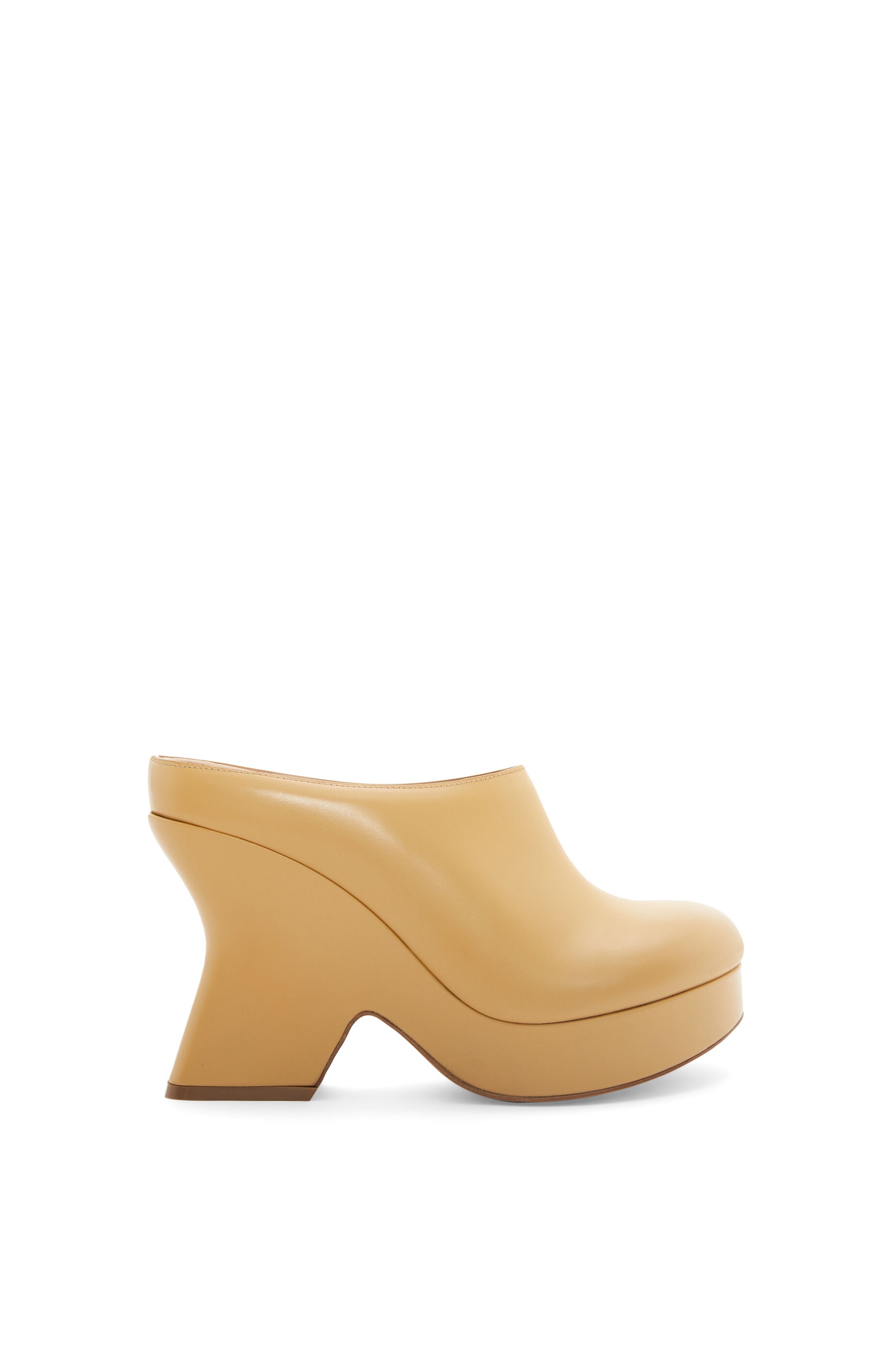 Terra wedge clog in calfskin - 1
