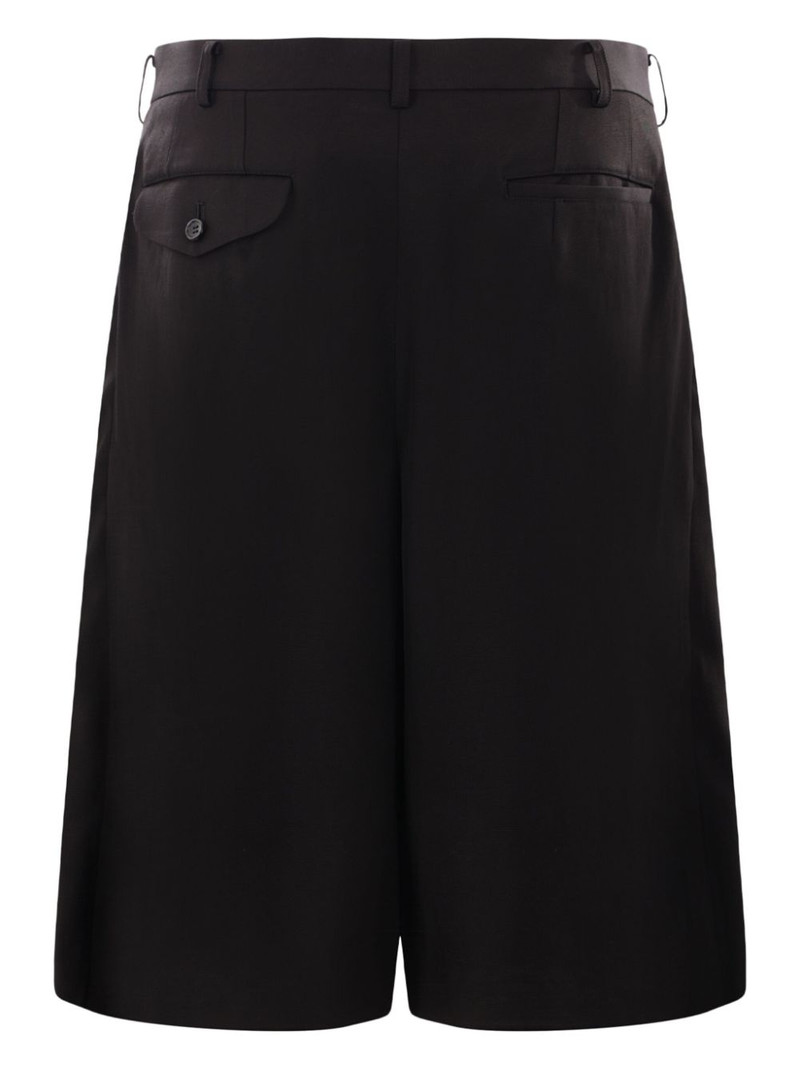 Comme des Garçons Homme Plus layered tailored shorts outlook