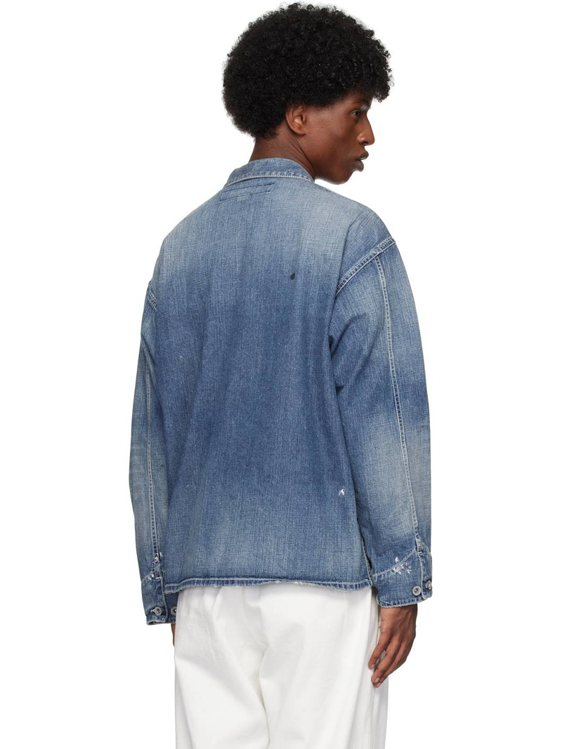 Indigo Washed Coverall Denim Jacket 3