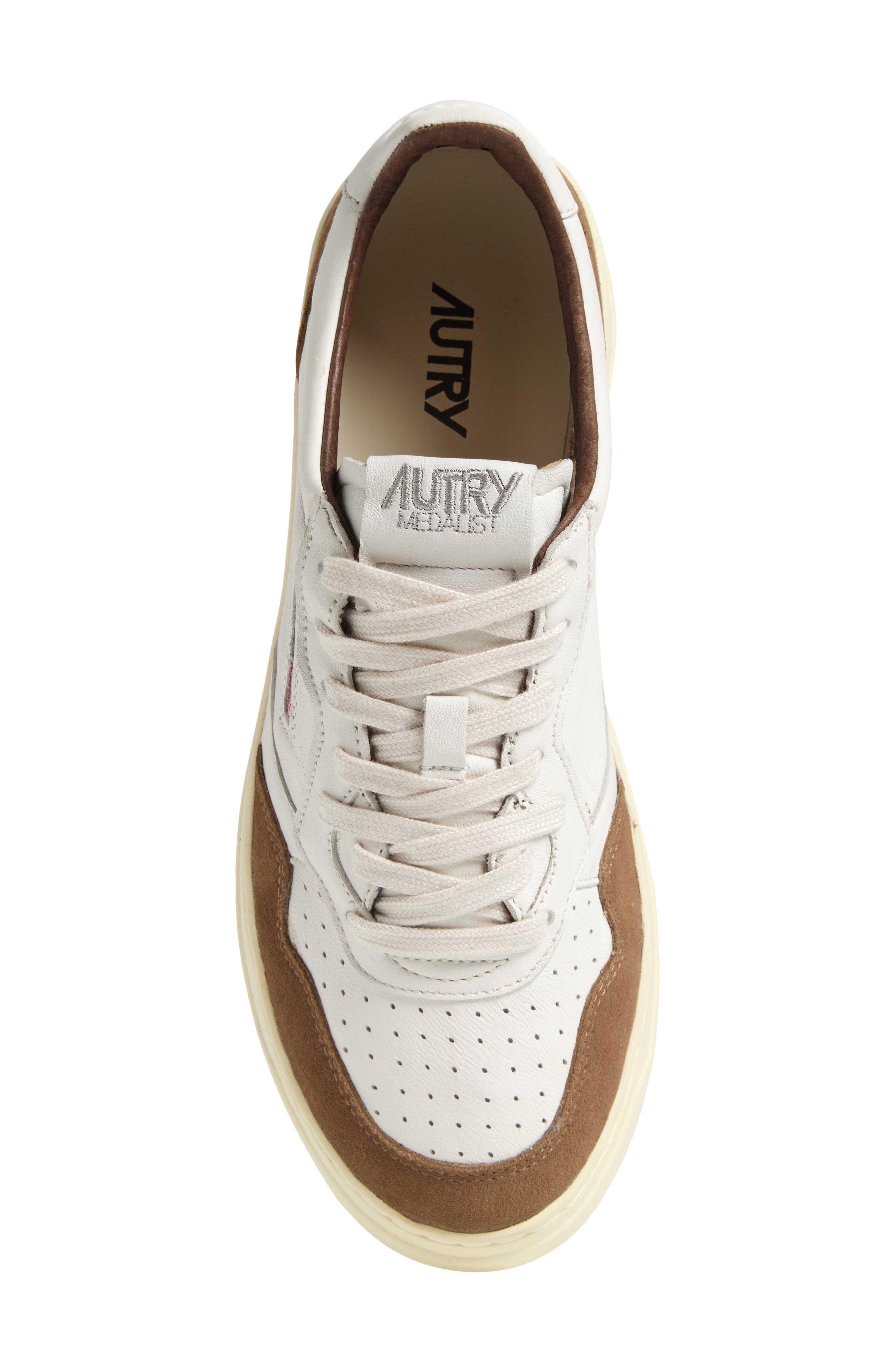 AUTRY Medalist Low Sneaker in White/Cigar at Nordstrom - 5