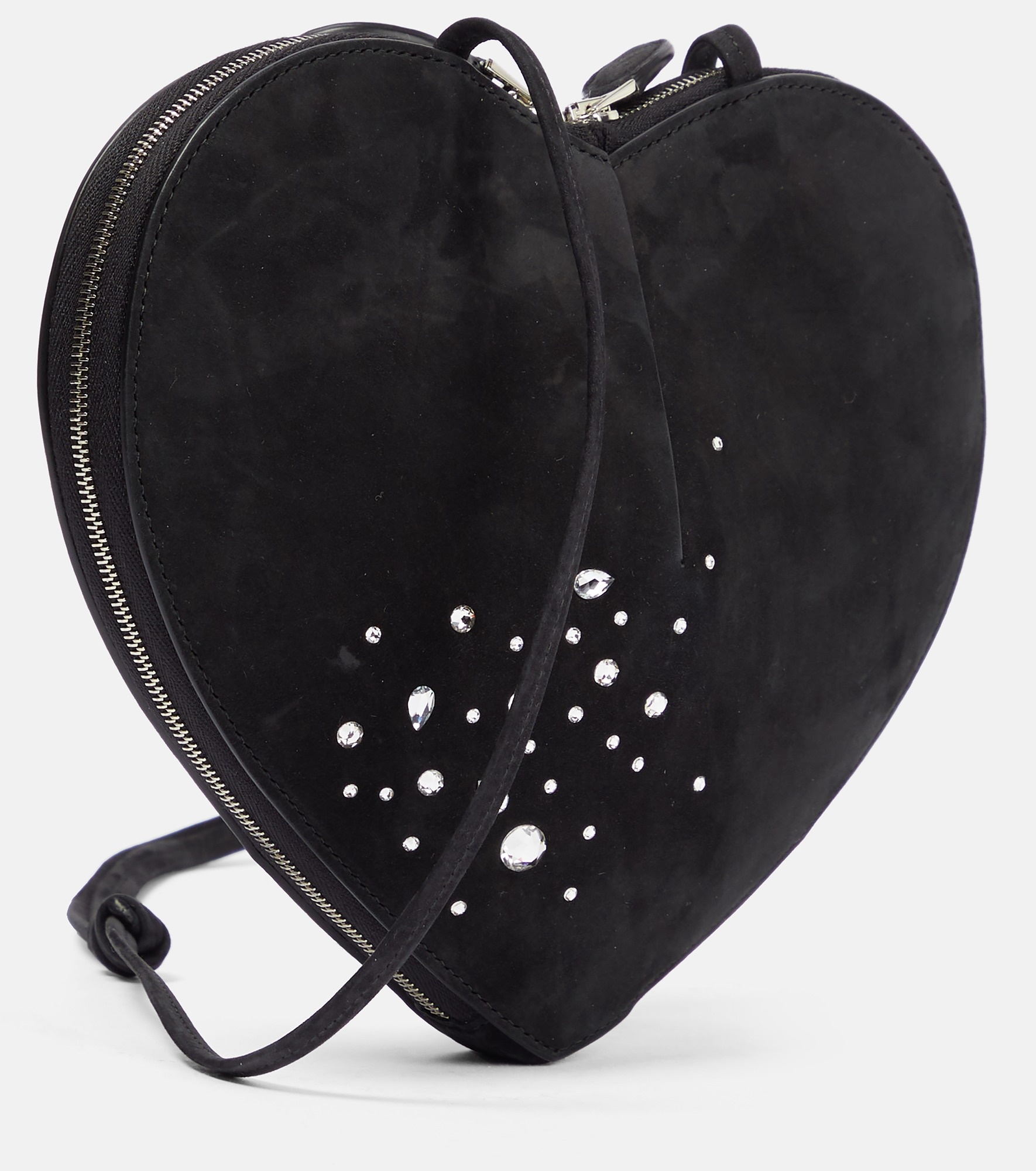 Le Cœur embellished suede shoulder bag - 4