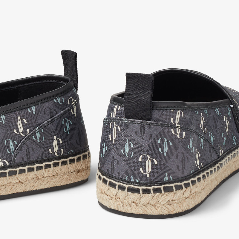 Eggon
Smoke JC Monogram Leather Espadrilles 3