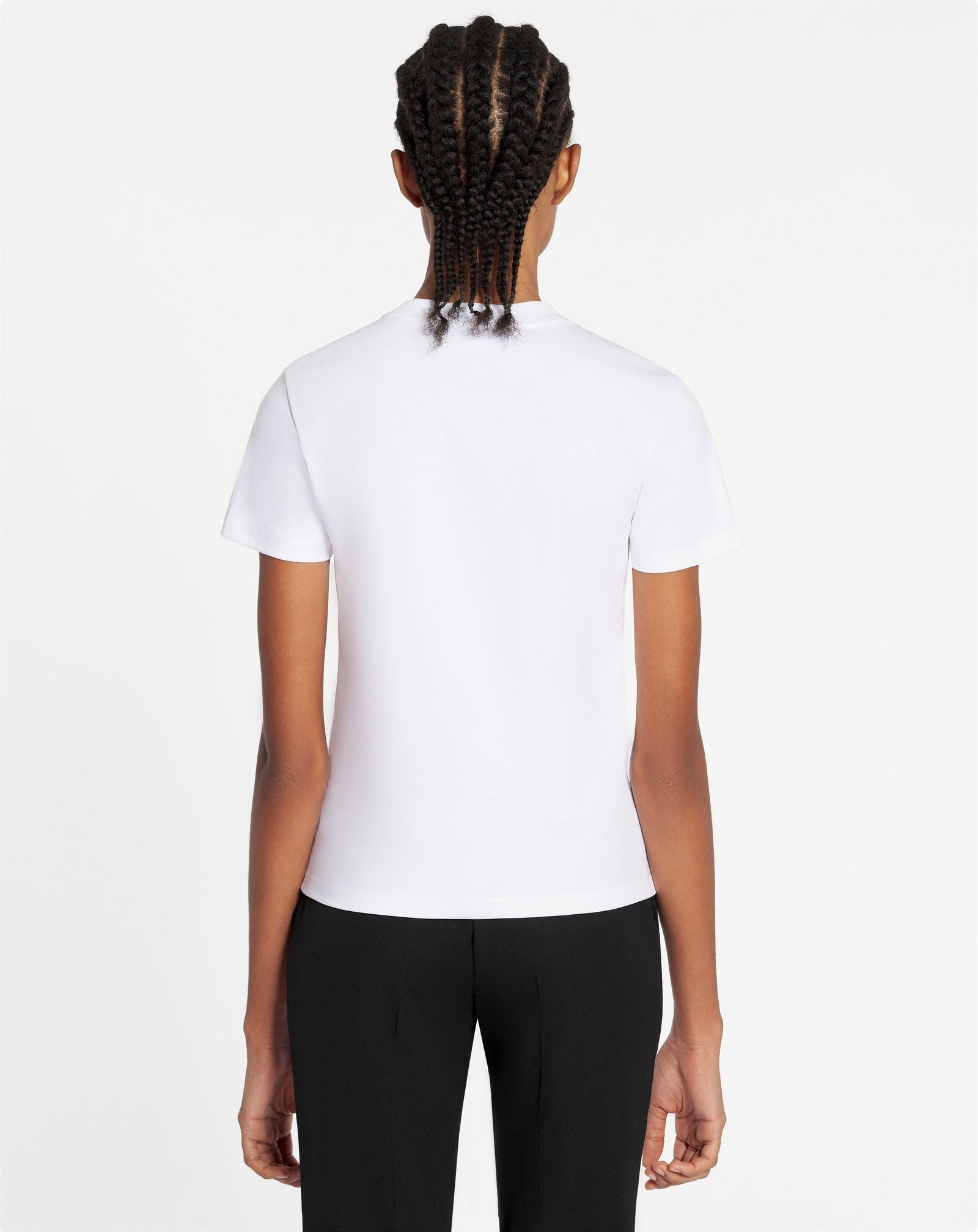 CLASSIC FIT LANVIN EMBROIDERED T-SHIRT - 5