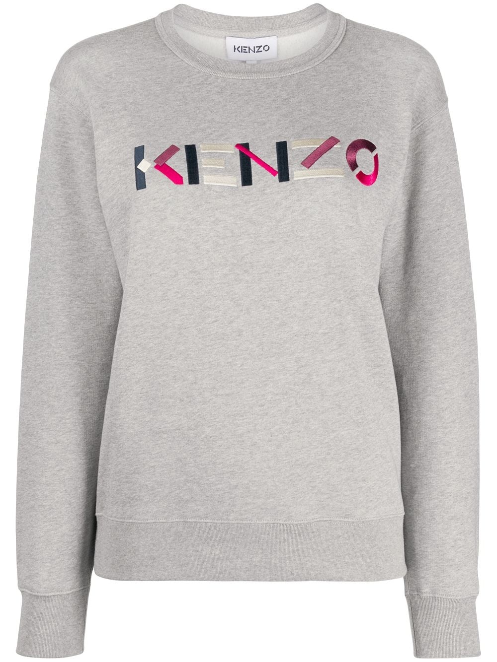 logo embroidered sweatshirt - 1