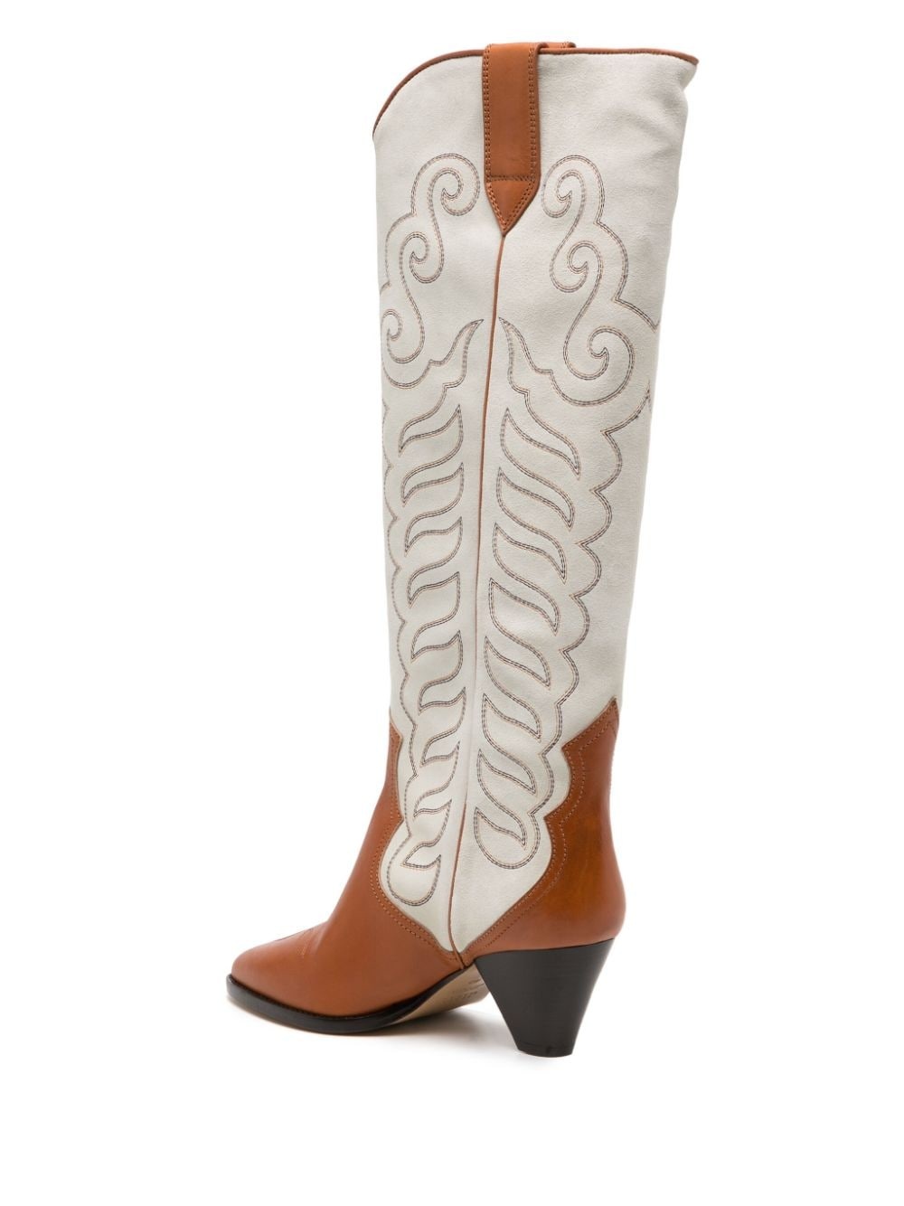 Liela 60mm embroidered leather boots - 3