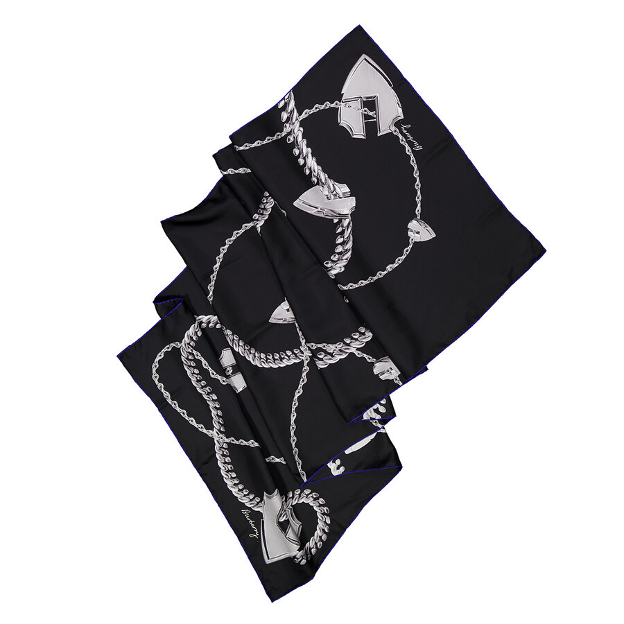 Burberry Shield Hardware Silk Scarf - 4