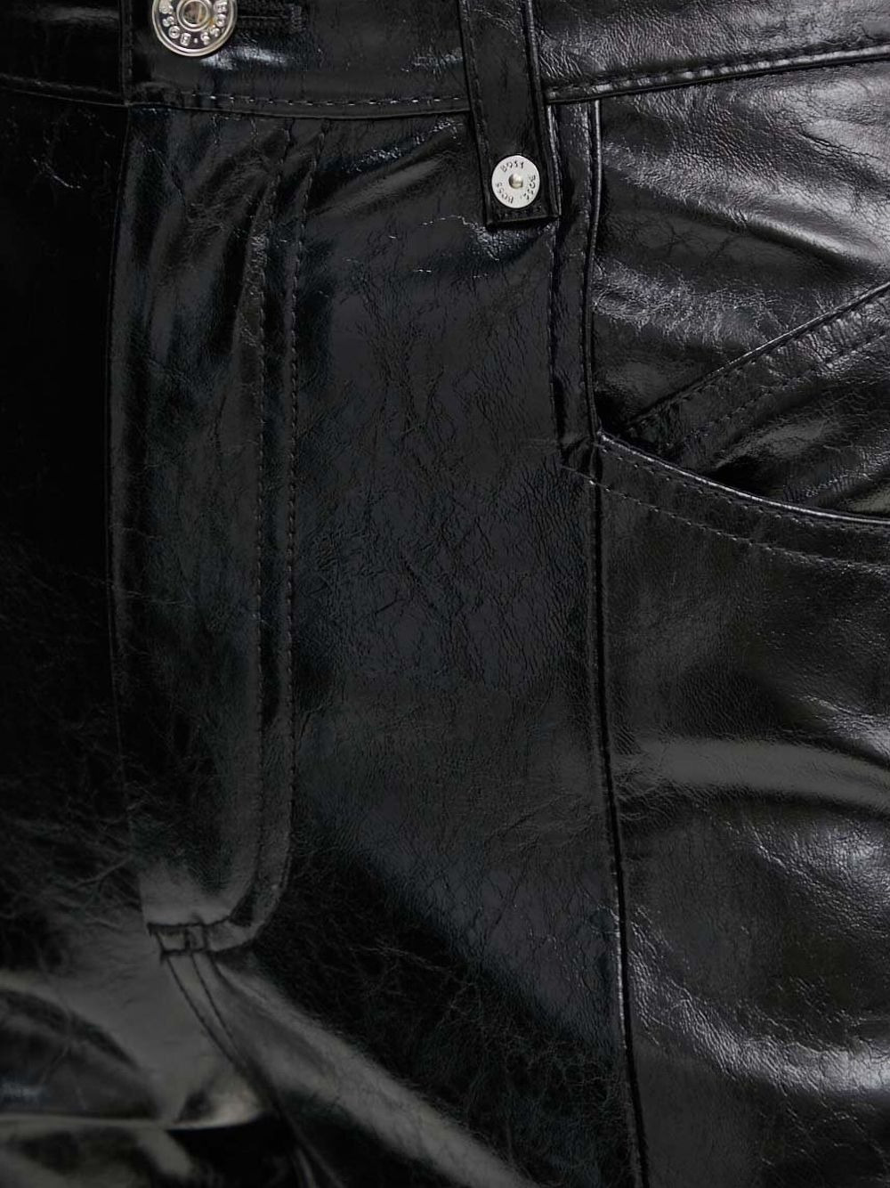 faux-leather trousers - 3