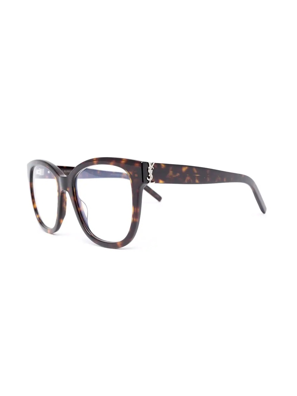 tortoiseshell-effect oversize-frame glasses - 2