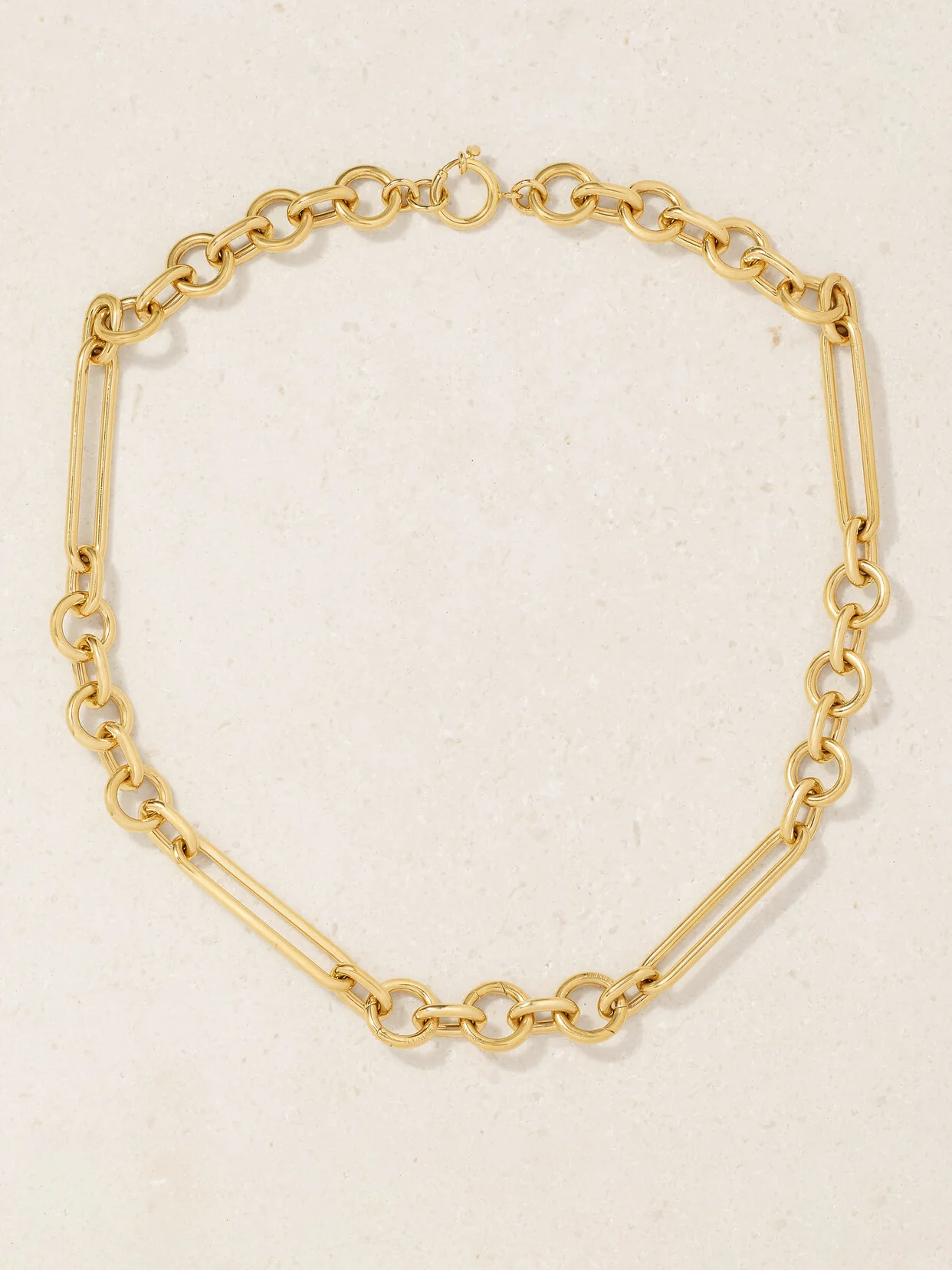 Oversized Mixed Clip 18-karat Recycled Gold Necklace - 1