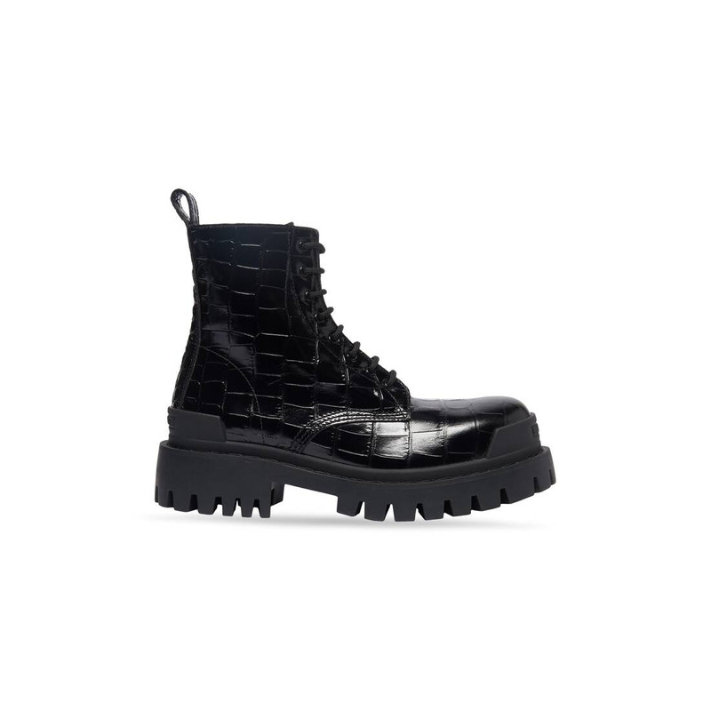 Women's Strike 20mm Lace-up Boot in Black - 1