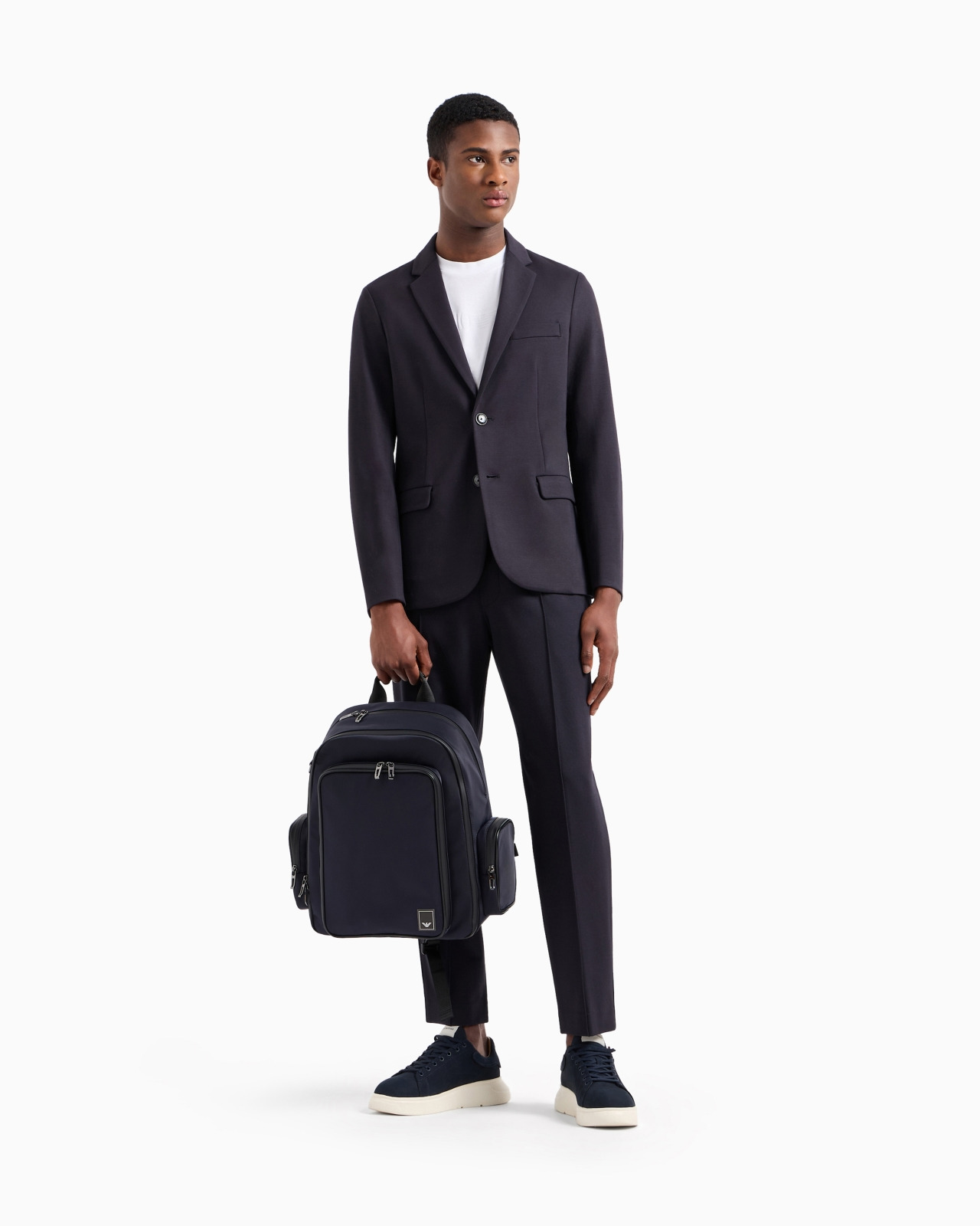 Stitched-jersey single-breasted jacket - 2