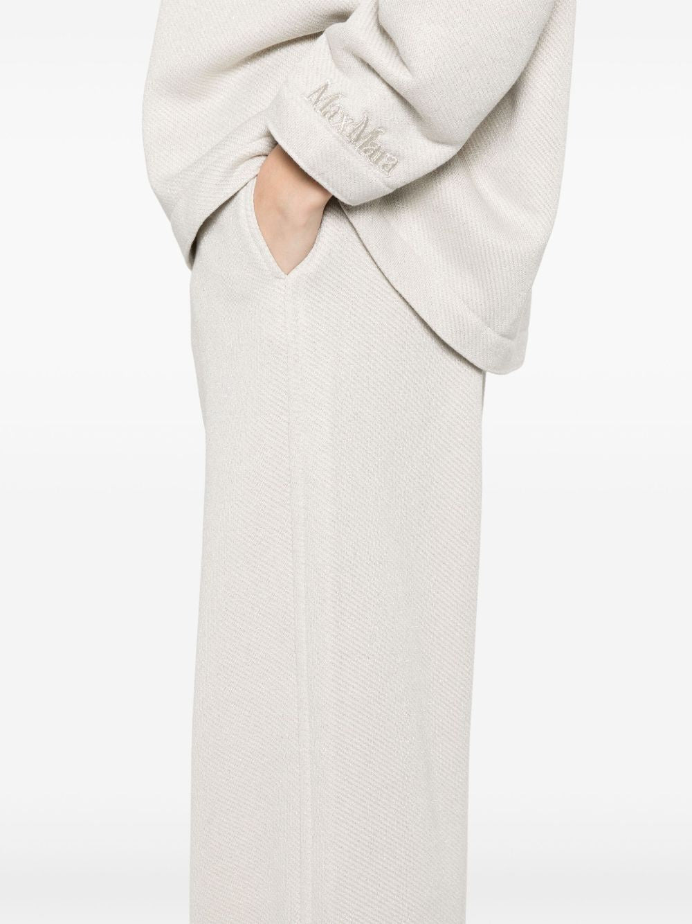 Max Mara Women Cotton Blend Wide-Leg Trousers - 2