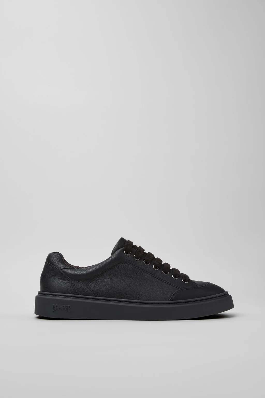 Runner Twentyfive Black Leather Sneakers for Men. - 1