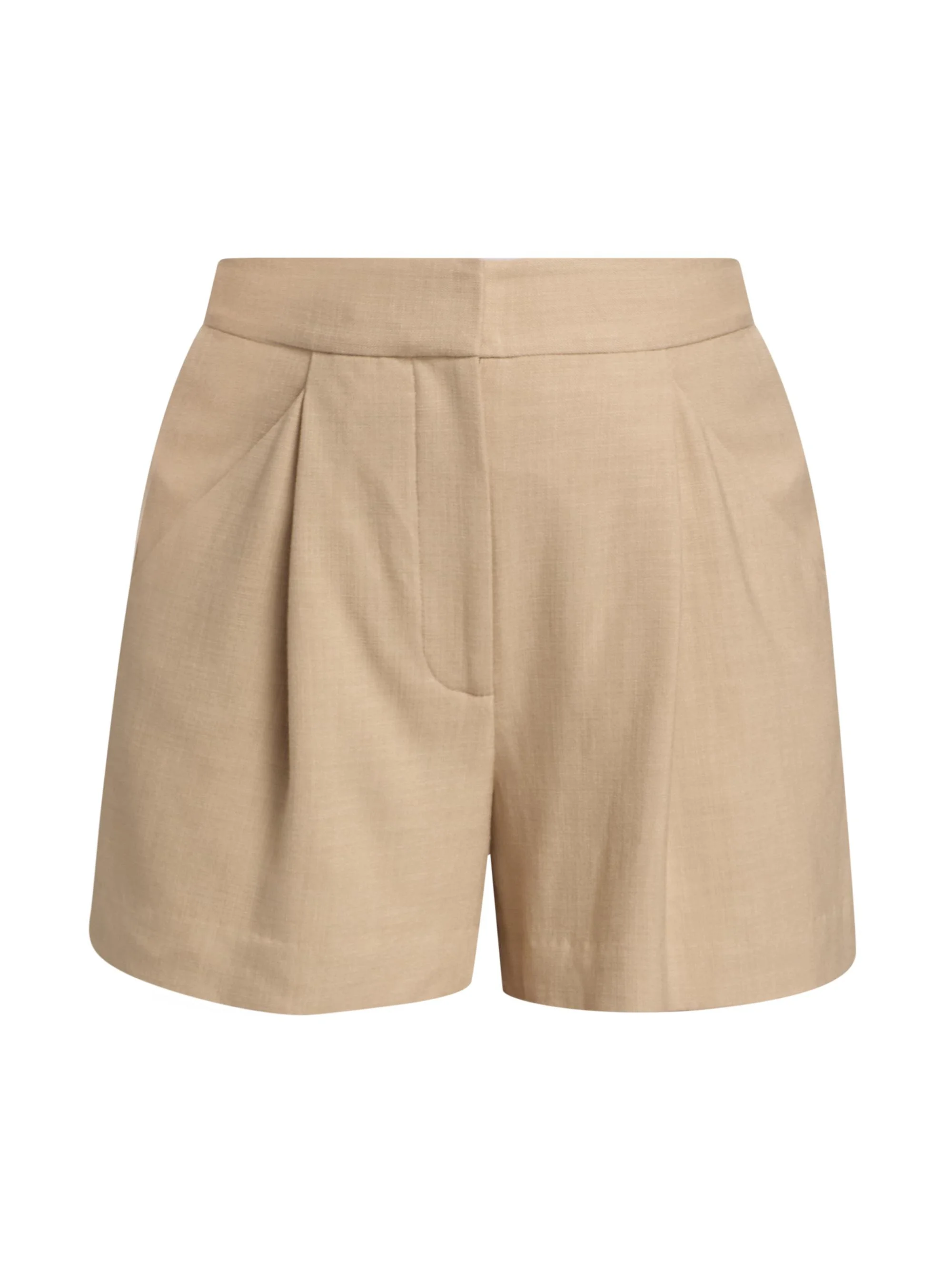 Women's Marbeau Pleated Shorts - Stone Khaki - 1