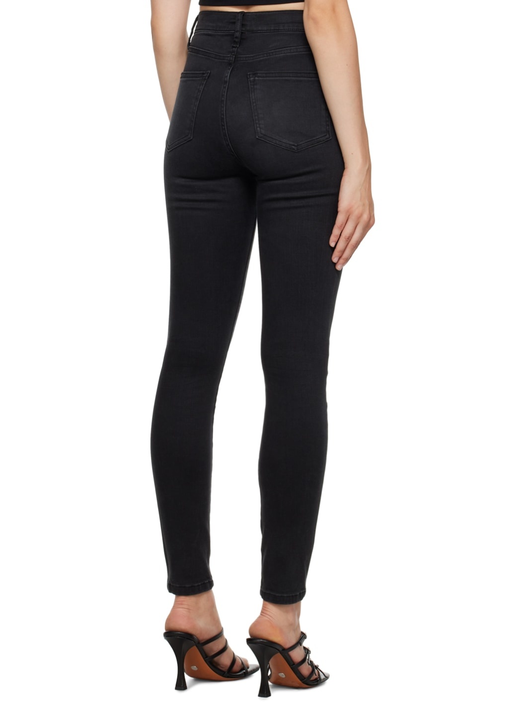 Black 'Le High Skinny' Jeans - 3