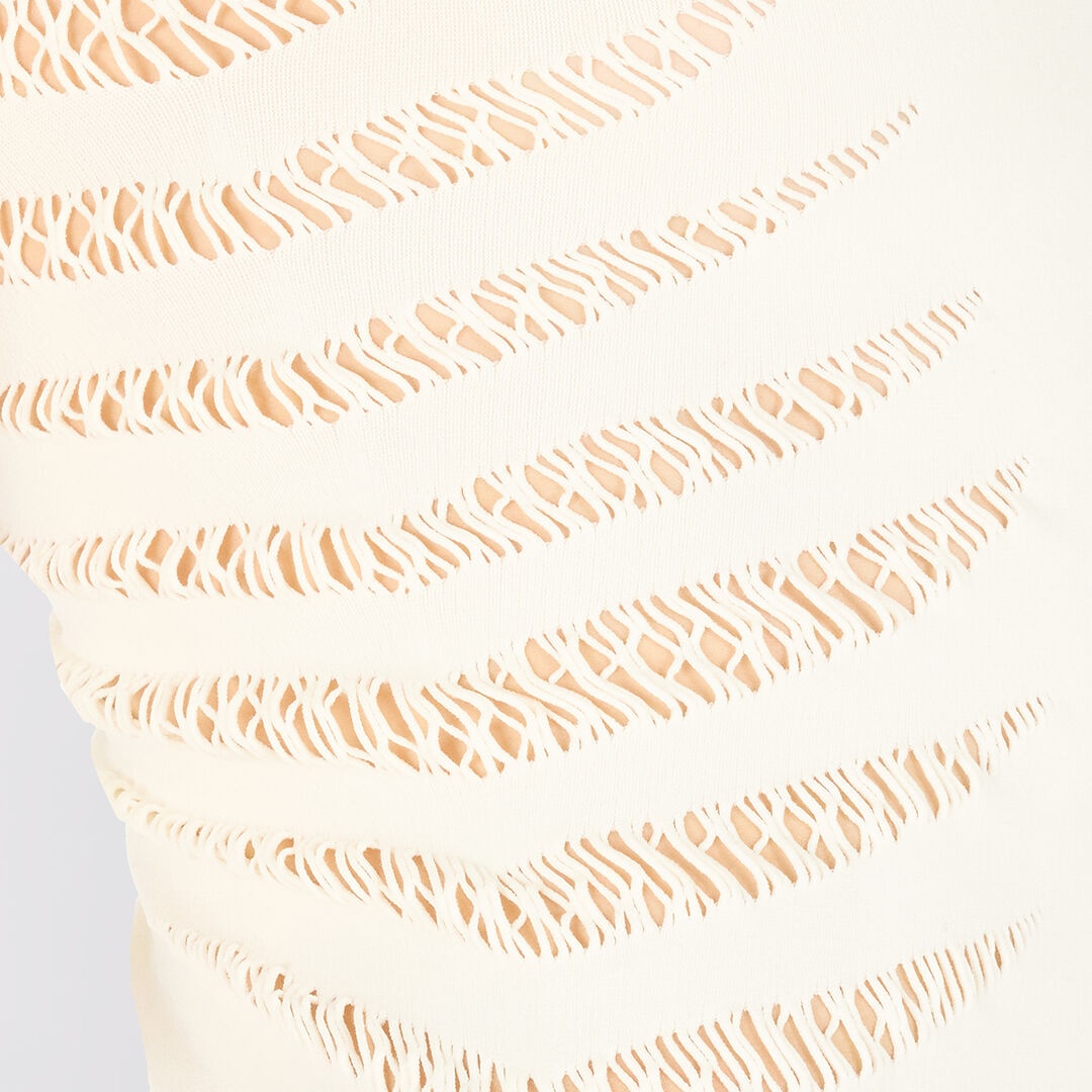 Tank Top with Perforated Zebra Pattern - 5