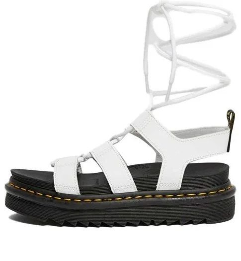 (WMNS) Dr. Martens Nartilla Sandals White 24641100 - 1