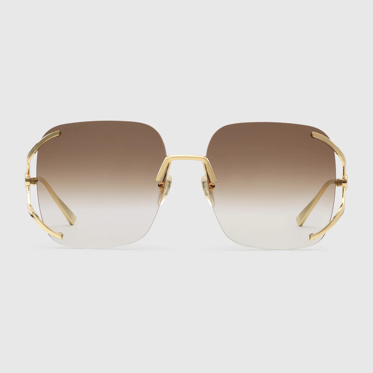 Square metal sunglasses - 1