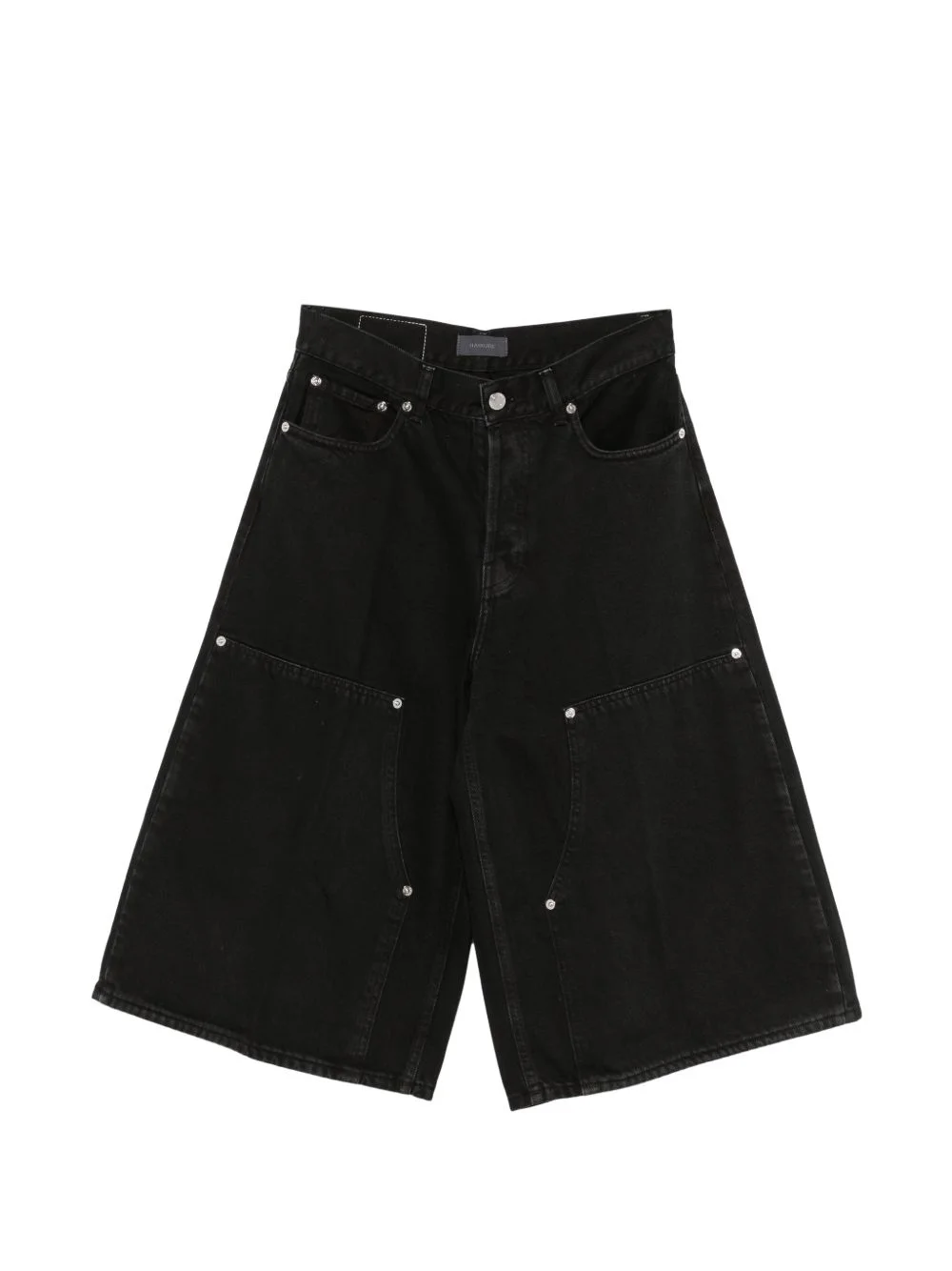 stud-embellished wide-leg jeans - 1