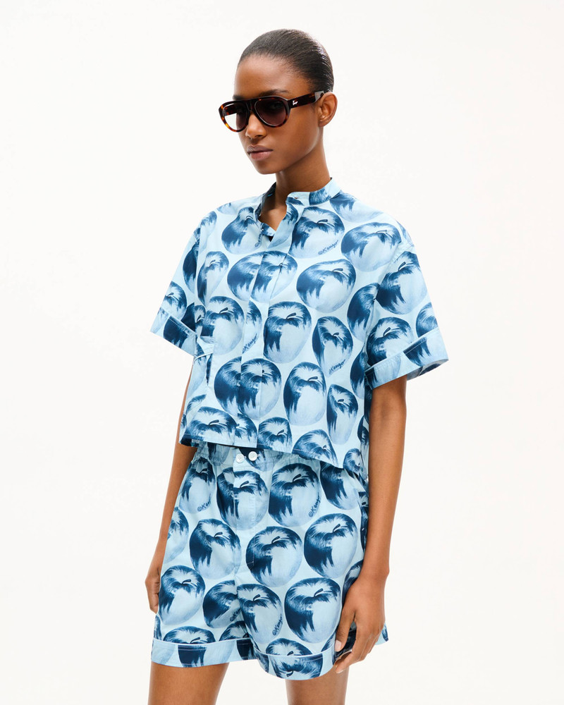 KENZO KENZO Apple Pop' short sleeve shirt in cotton outlook