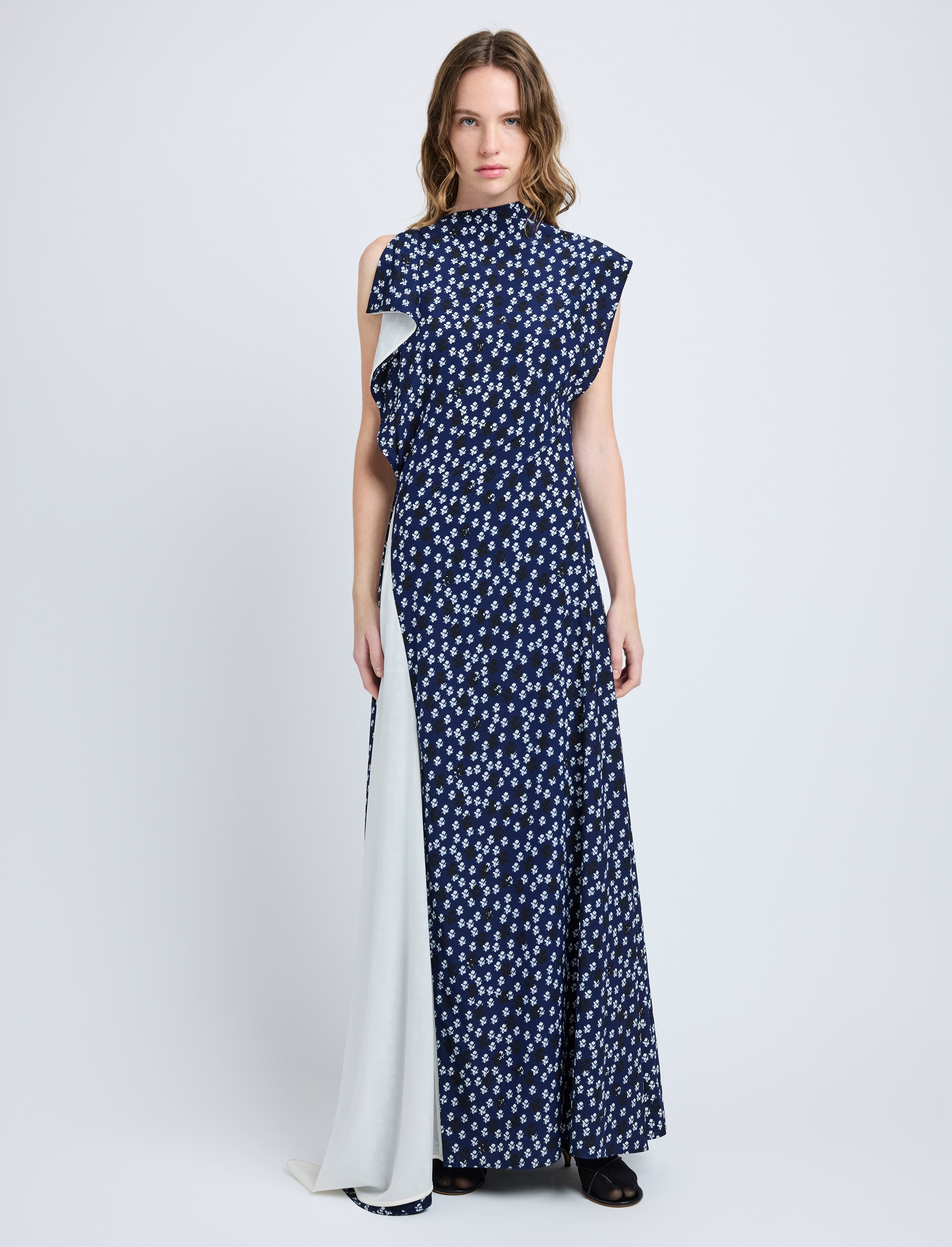 Devyn Dress in Printed Silk Viscose - 2