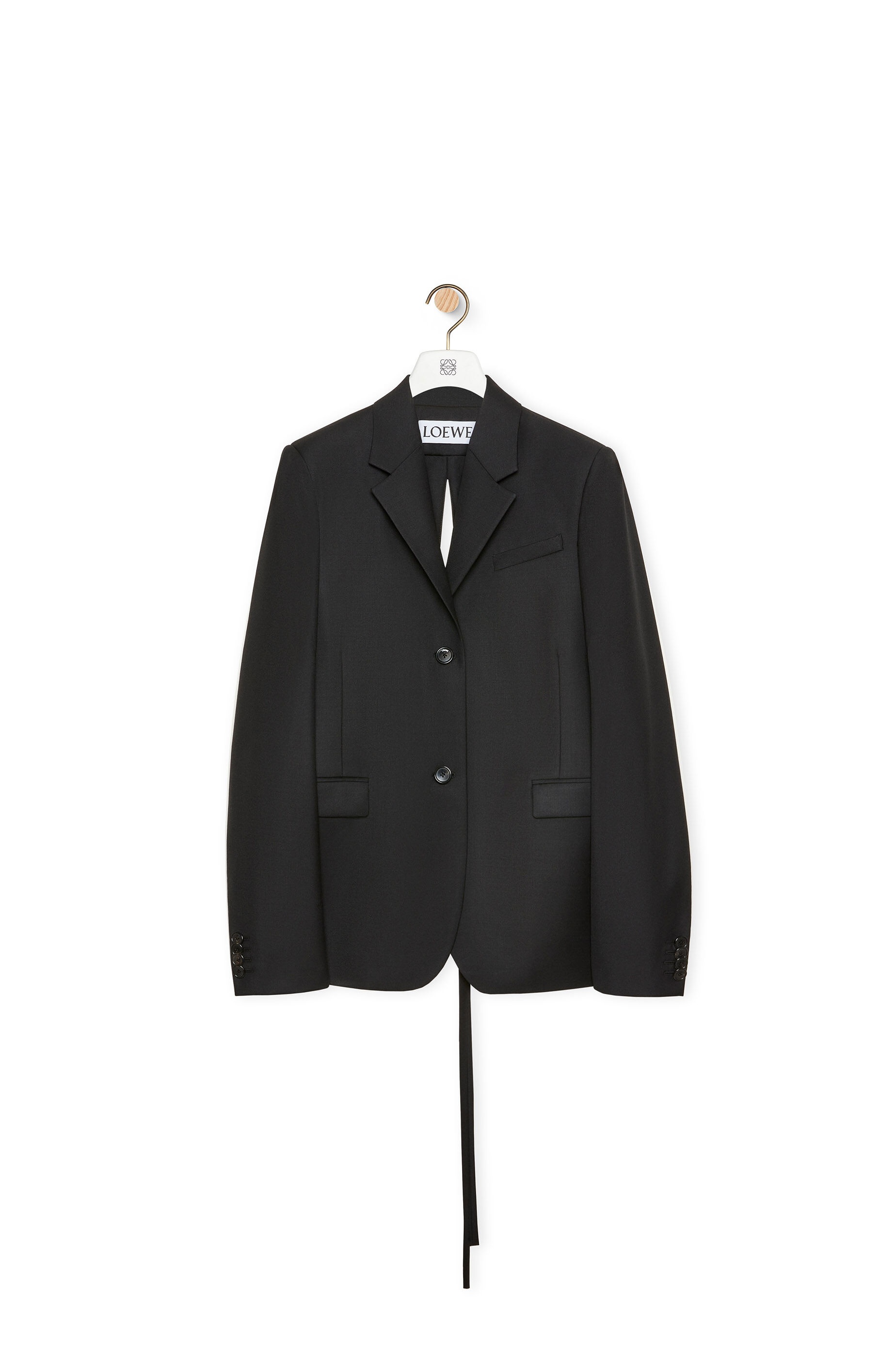 Tailored jacket in wool twill - 1