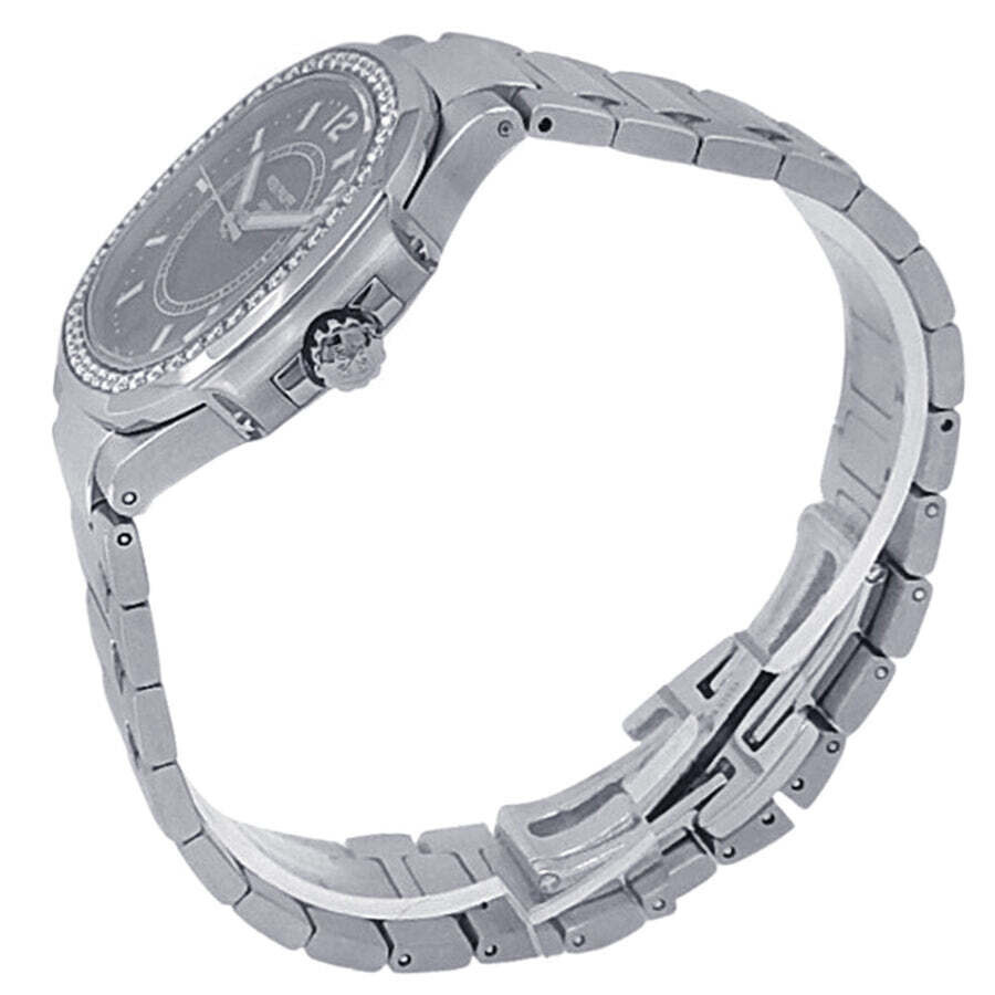 Pre-owned Patek Philippe Nautilus Automatic Diamond Black Dial Ladies Watch 7008/1A-010 - 2