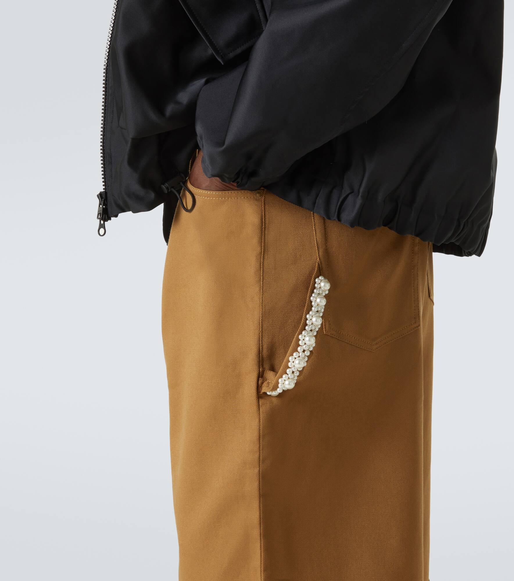 Embellished wide-leg jeans - 6