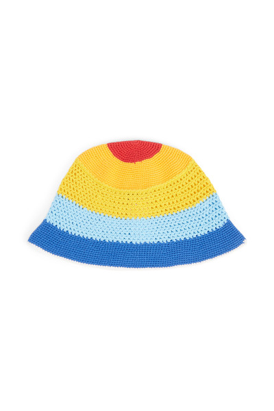 CASABLANCA Rainbow Striped Crochet Hat outlook