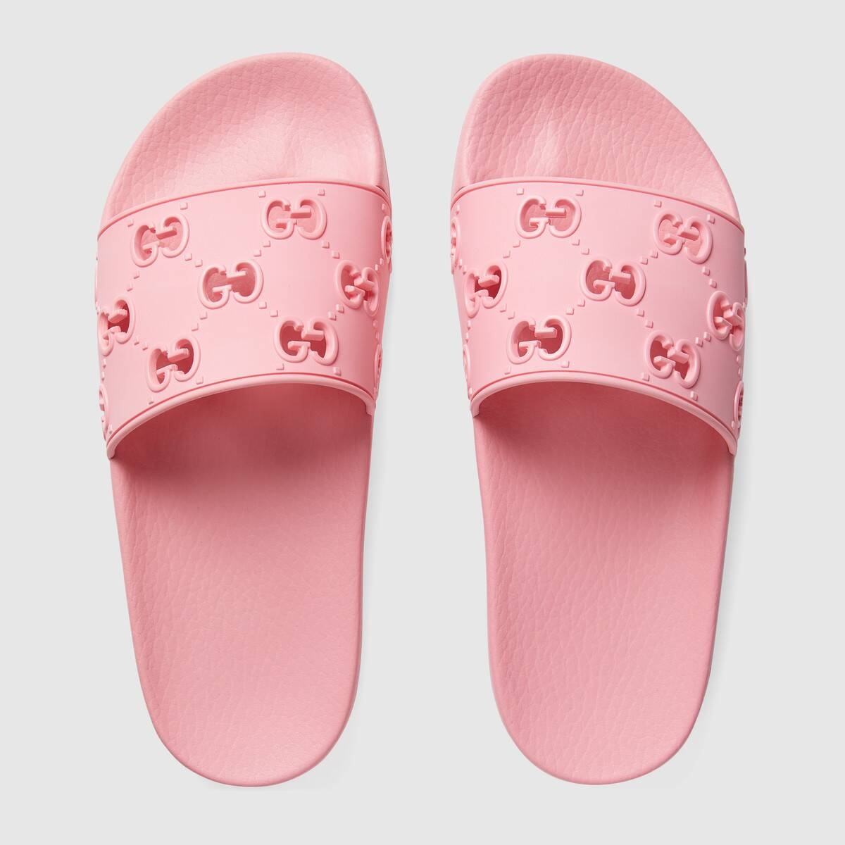 GUCCI Women's rubber GG slide sandal | REVERSIBLE