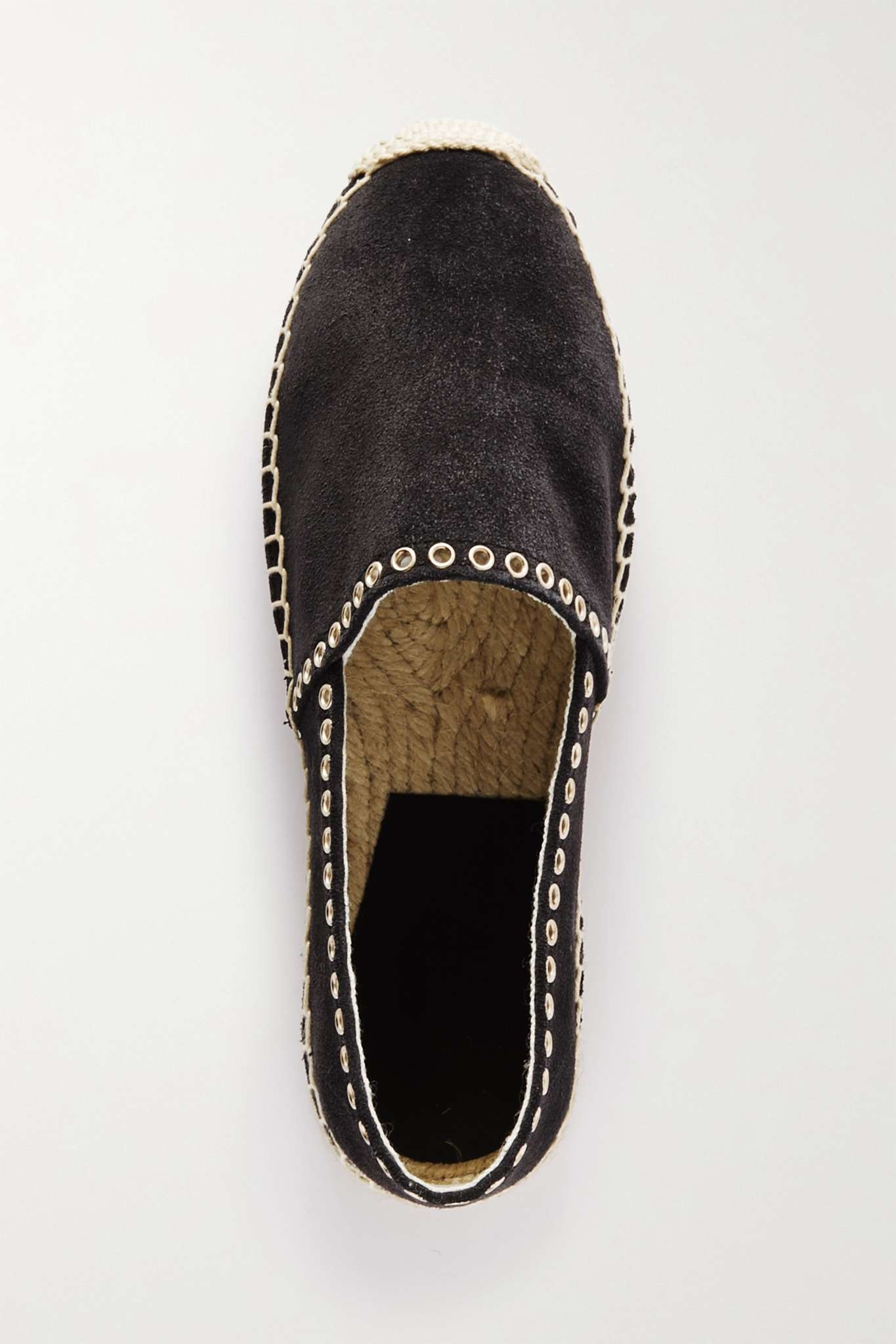 Canae eyelet-embellished suede espadrilles - 5