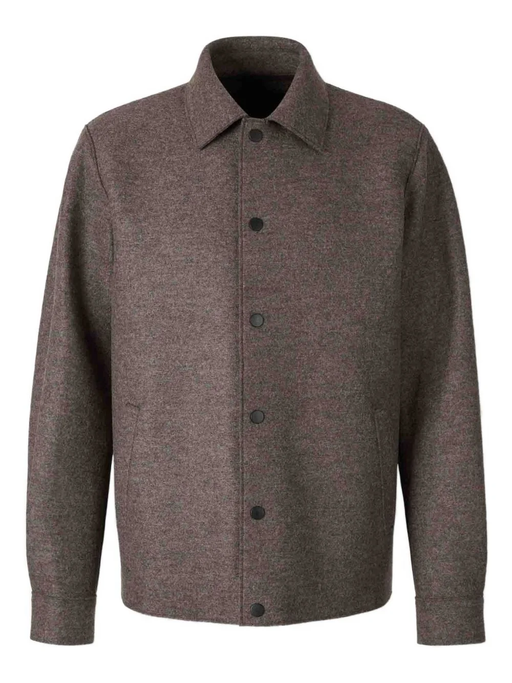 snap-button shirt jacket - 1