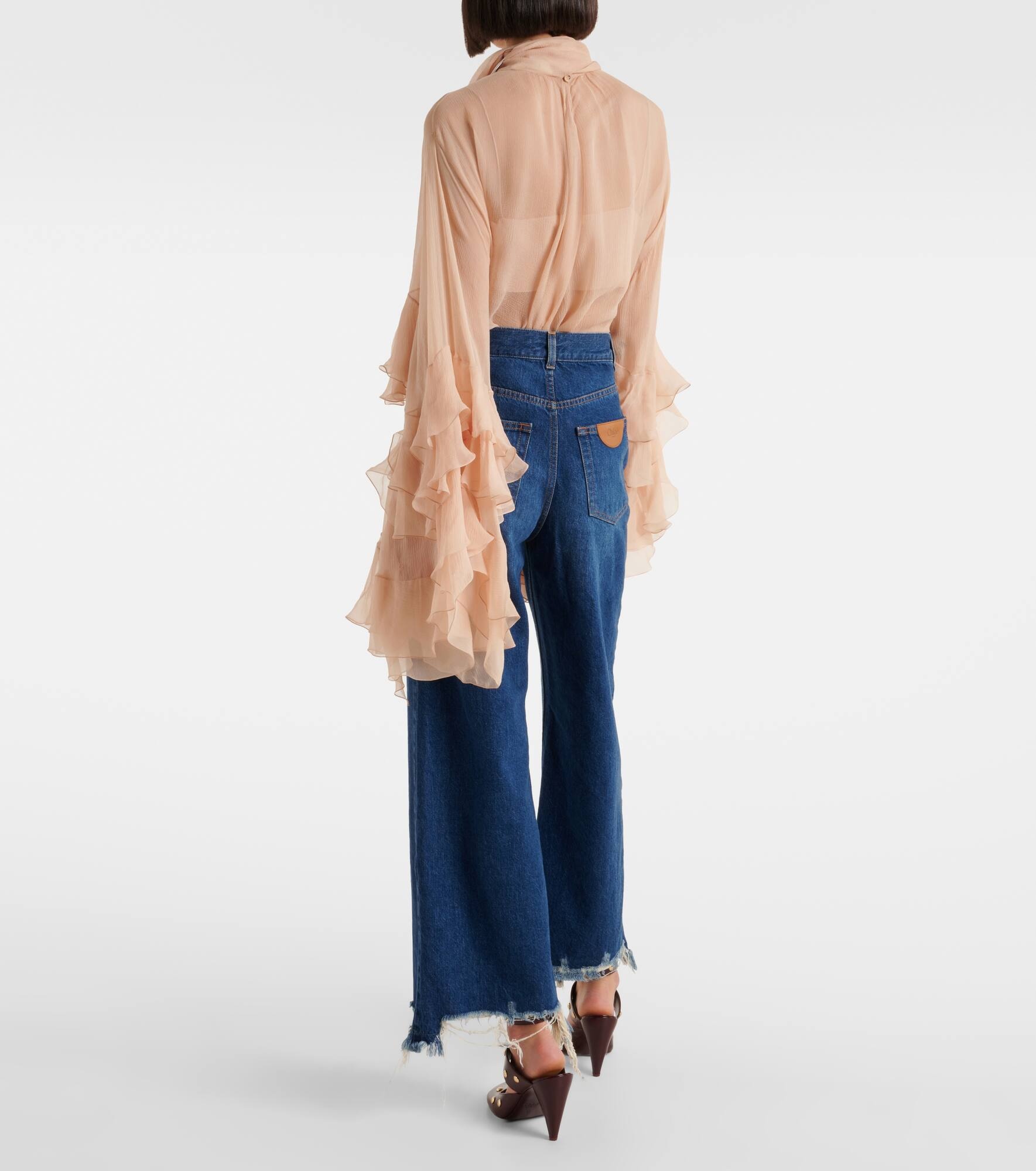 Mid-rise wide-leg jeans - 3