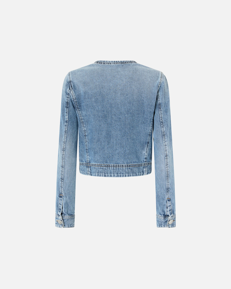 SHORT DENIM 재킷과 단추 6